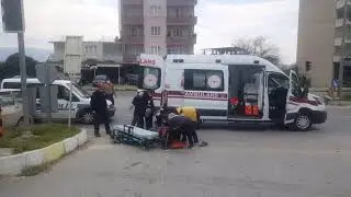Çine'de trafik kazası; 1 kişi yaralı