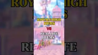 Royale High Items Vs Real Life Items.