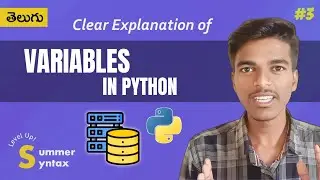 Python Series Part-3: Variables in Python Telugu | Examples & Best Practices | Programming in Telugu