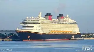 The luxury cruise ship - Disney Dream.