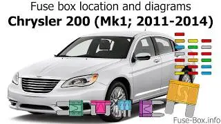 Fuse box location and diagrams: Chrysler 200 (2011-2014)