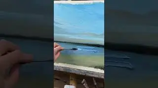 Морской пейзаж мастихином
