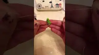 Котик в шапке лягушки из бисера 💖💚схема в комментари 🥑 