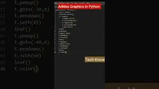 Adidas Logo using Python || Adidas Logo || python turtle graphics || #viral #shorts #coding
