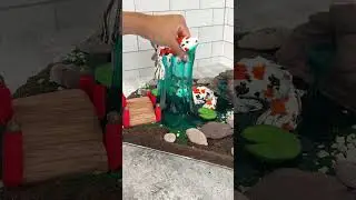 Let's Make A Mini SLIME Koi Fish Pond 💧