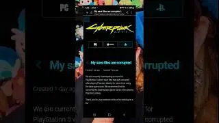 Cyberpunk 2077 2.0 Phantom Liberty Save Corruption Update/Fix 