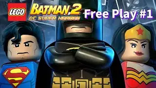 LEGO Batman 2: Free Play Episode 1 Theatrical Pursuits (Part 1) (Guide/Walkthrough) 10/10 Minikits