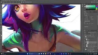 [ 2024 ] Animated Illustration | concept art animation | Hair Animation After Effects tutorial