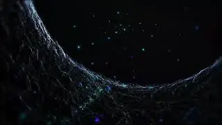 Blue Glitter particles 4k relaxing screensaver I Free version