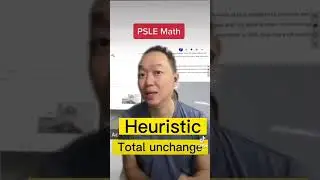 PSLE Math heuristics total unchange is one of those easy to solve question. Do you know how to do?