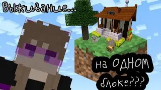 ЛОМАЮ РУКИ об один и тот же БЛОК! ВЫЖИВАНИЕ на ОДНОМ БЛОКЕ!  [Майнкрафт]