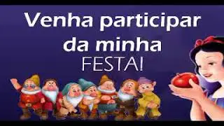 Convite Virtual - A Branca de Neve