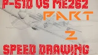 Speed Drawing | P-51D VS ME-262 | Part 2