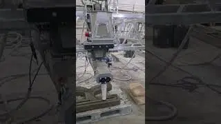 Испытание нового экструдера #3d_concrete_printing #стройка