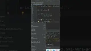 Internet Speed Test Using Python 