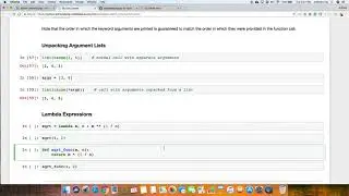 Unpacking arguments and lambda expressions