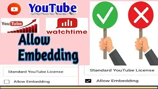what is allow embedding on YouTube | what is allow embedding | what is allow embedding in bangla