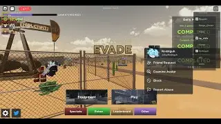 Me encontré a @rodriguh  en Roblox Evade
