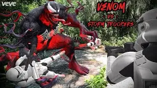 🔥 #Venom VS #StormTroopers ⚔️ #Marvel #StarWars @vevedigitalcollectibles #VeVe Wars AR #Shorts