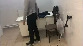 Лечение полного разрыва ахилла, 33 день