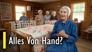 The ingenious Amish method for sewing blankets by hand without technology