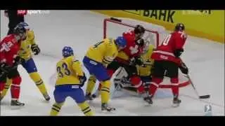 Final SWEDEN - SWITZERLAND 5:1 █ IIHF WC 2013 █ Goals Schweiz Sverige Schweden Gold