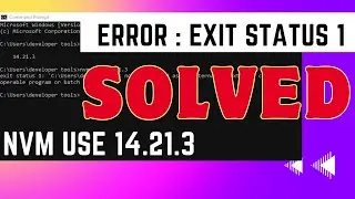Fix NVM Use Command Error | Step-by-Step Troubleshooting Guide