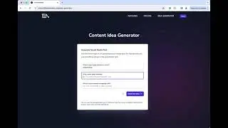 Content Idea Generator