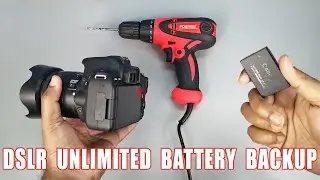 Unlimited DSLR Battery Backup | USB/AC Adapter/DC Coupler | Dummy Battery- Canon 200D Battery LP-E17