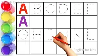 유아와 아이들을 위한 점선 따라 ABCD 알파벳 쓰기 모음 | abcd 알파벳 쓰기 | alphabet song | a to z | English for kids
