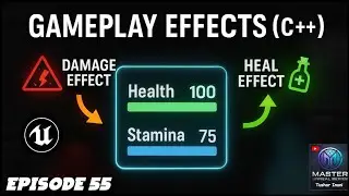 How to Use Gameplay Effects with Attributes in Unreal Engine 5 | GAS Beginner Tutorial (Ep. 55)