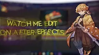 watch me edit on AFTER EFFECTS