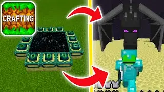How to Make END PORTAL and FIGHT ENDER DRAGON in Crafting and Building