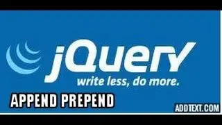 Part 16 Jquery Tutorials method append prepend