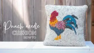 How to sew a Punch Needle Cushion