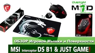 REVIEW of the Interceptor DS B1 mouse and JUST GAME! mouse pad from MSI