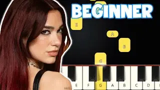 Illusion - Dua Lipa | Beginner Piano Tutorial | Easy Piano