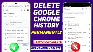 How To Delete Permanently Google Chrome History | Chrome History Delete Select All Time