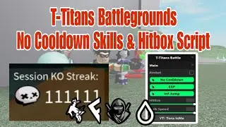 T-Titans Battlegrounds No Skill Cooldown & Hitbox Script | Delta, Fluxus, Hydrogen, Arceus X,