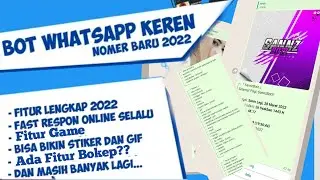 Bot Wa Keren Terbaru | Fitur Banyak++ | On 24Jam