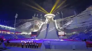 National Ski Jumping Center Light Show / The world's largest ski jumping complex / 国家跳台滑雪中心雪如意灯光秀
