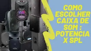 Como Escolher caixa de som -  POTÊNCIA x SPL