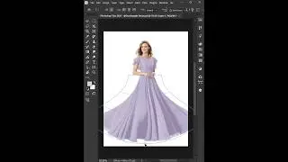 Photoshop 2025 - Tips to create Flared Skirt effect with Warp Tool 