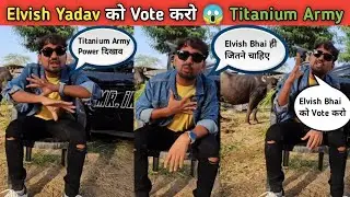 Mr Indian Hacker Support Elvish Yadav | Elvish Yadav को Vote करो Titanium Army | Bigg Boss Voting