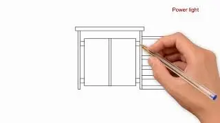 how to draw house gate