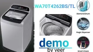Samsung Washing machine demo# top-load WA70T4262BS/TL SAMSUNG 