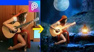 PicsArt Tutorial | How to change background Image | Manipulation Photo | PicsArt Editing