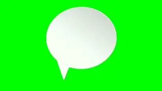 White speech bubbles. Green screen pack (zoom in effect).