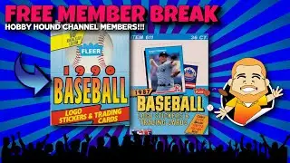 Free Channel Member Break - 1987 & 1990 Fleer Baseball Box (See Description to become one!)