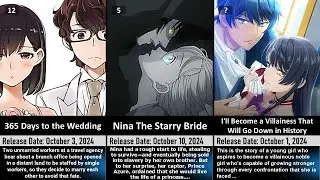 All the Upcoming romance anime in October 2024 🤐